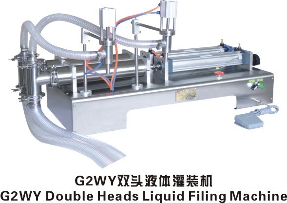 Stainless steel pneumatic filler for sauces and gels