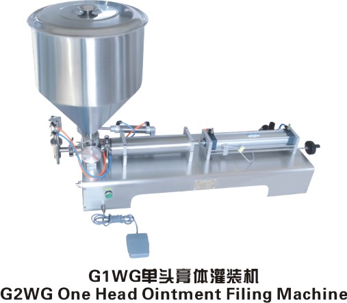 GMP compliant pneumatic cream filling equipment