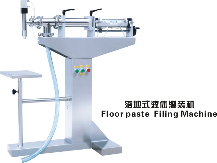 Floor standing viscous paste filler for cream honey sauce 